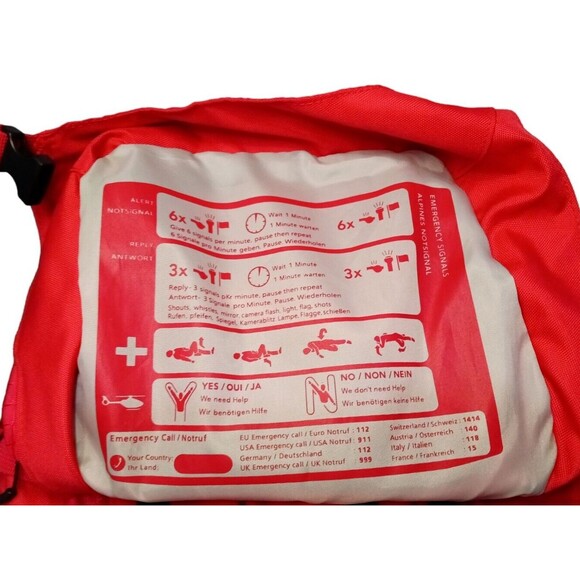 Adventuridge Red Day Hiking Camping Backpack Outdoors Bag Multiple Compartments - Picture 7 of 9